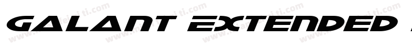 Galant Extended Italic字体转换